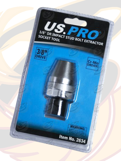US Pro 3/8" Drive Impact Stud Bolt Extractor Socket Tool 2634