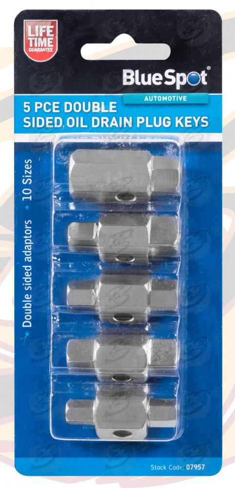 BLUESPOT 5PCS DRAIN PLUG KEY SET