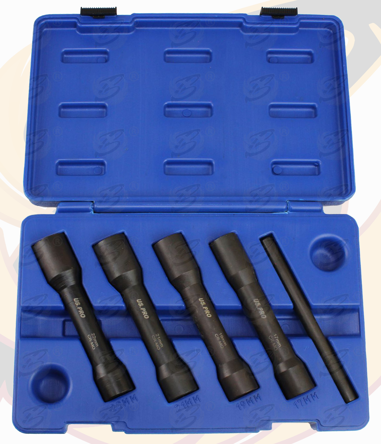 US Pro 5 Piece 1/2" Drive Impact Twist Sockets 3412