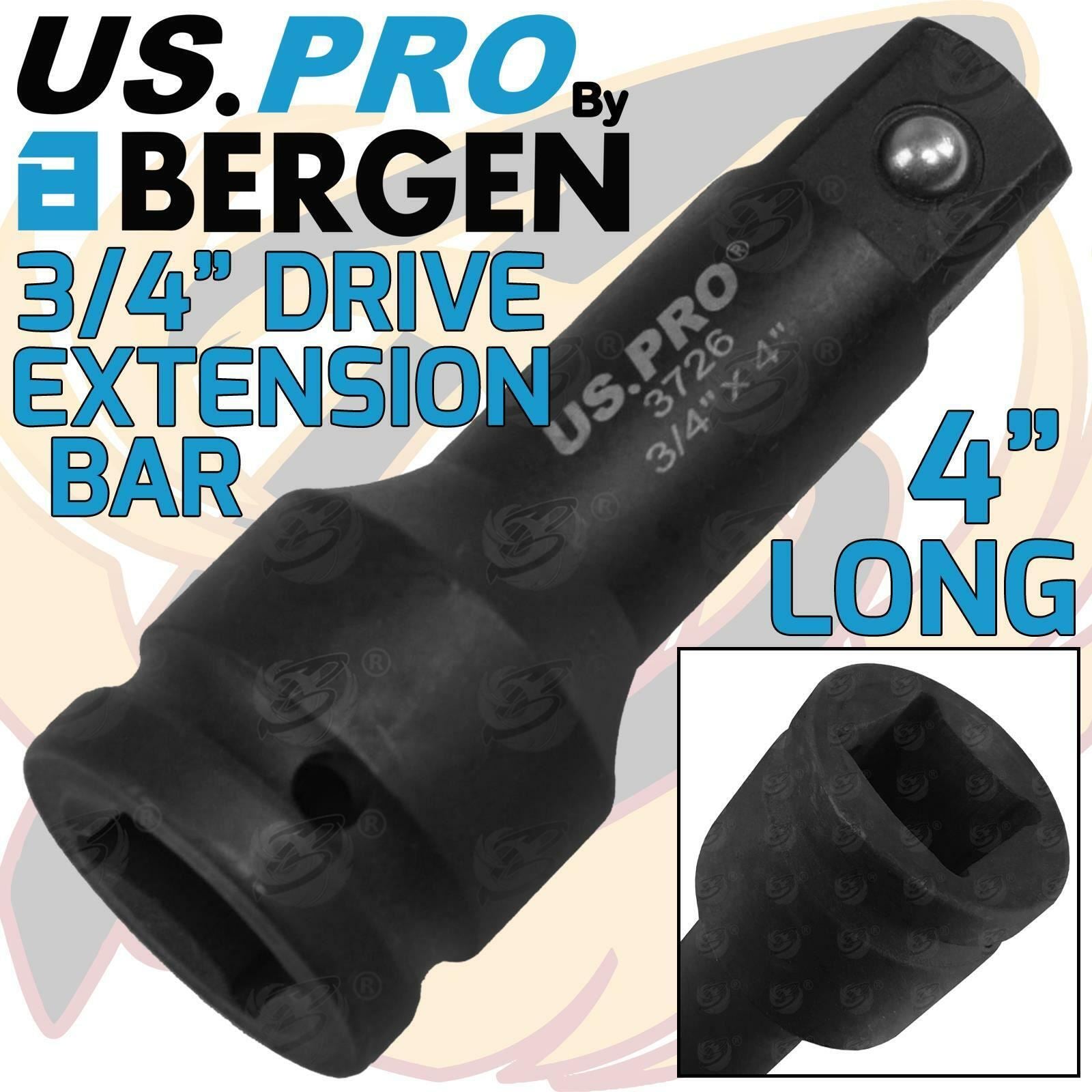 US Pro 3/4" Drive 4" Long Impact Extension Bar 3726