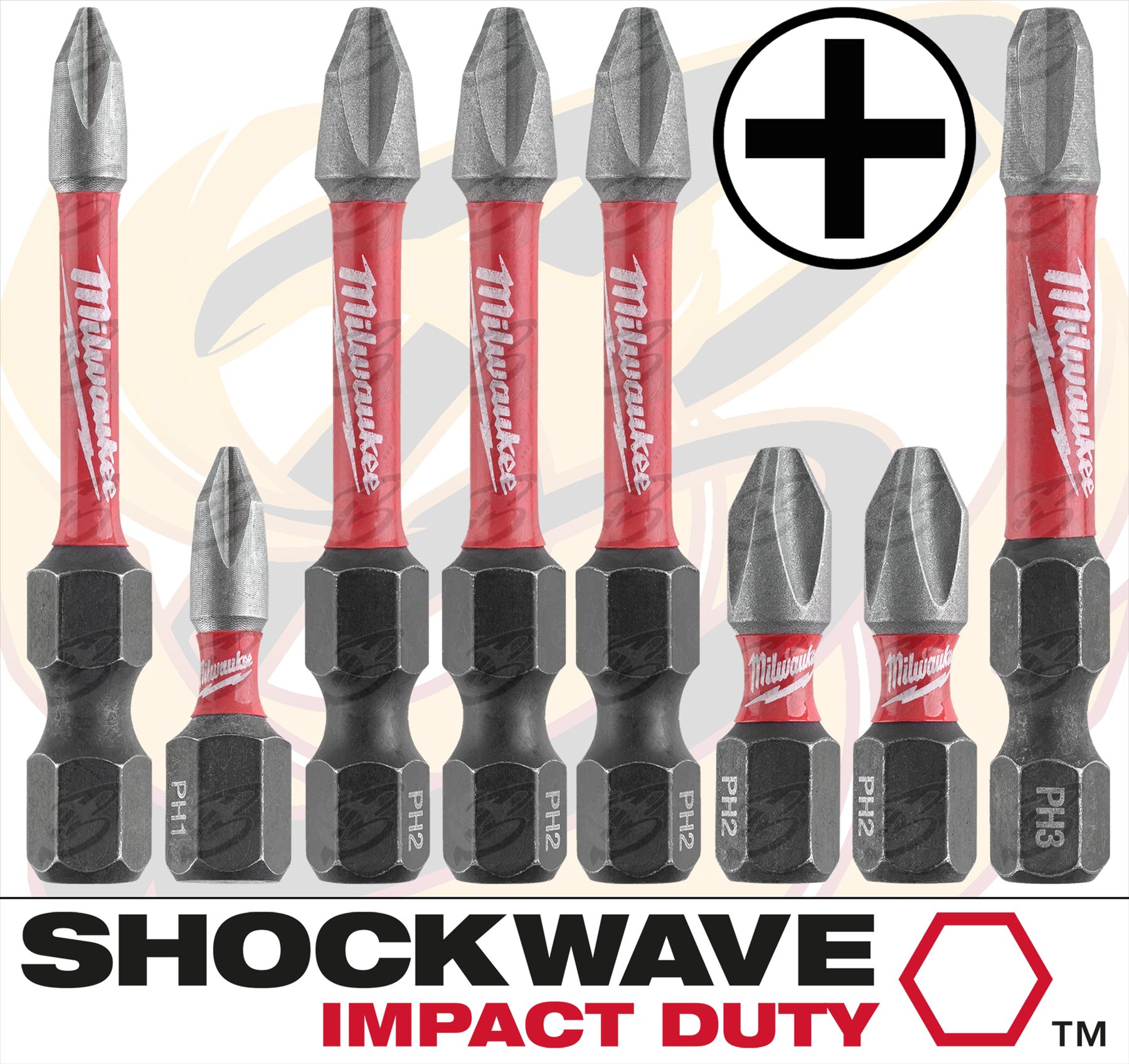 MILWAUKEE 38PCS IMPACT DRILL / DRIVER BIT SET ( SHOCKWAVE IMPACT DUTY )