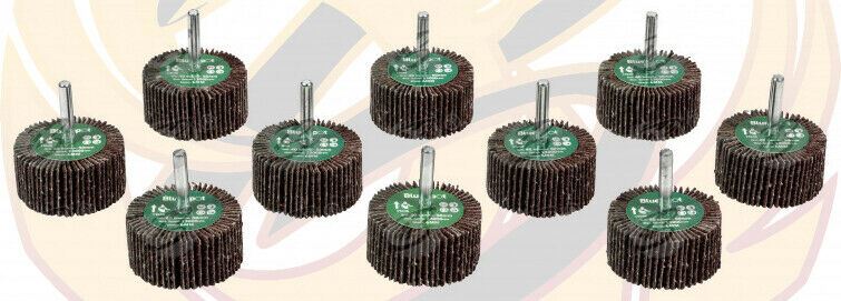 BLUESPOT 10PCS FLAP WHEEL DISCS ( 40 GRIT - 50MM )