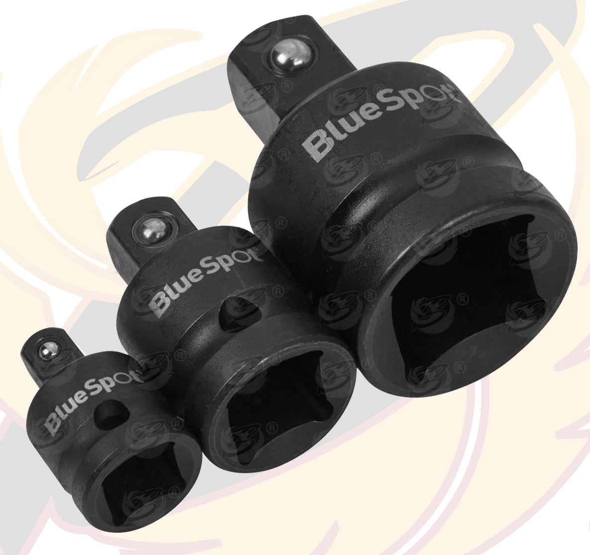 BLUESPOT 3PCS IMPACT STEP DOWN ADAPTER SET ( 3/4" - 1/4" )