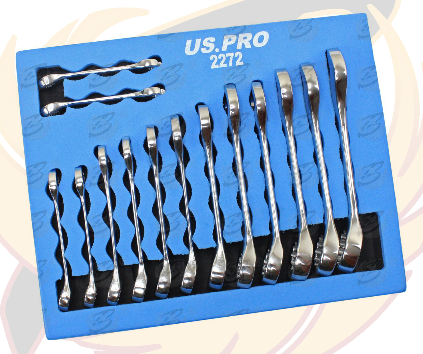 US PRO 26PCS SPANNERS & STUBBY COMBINATION SPANNER SET 6MM - 22MM