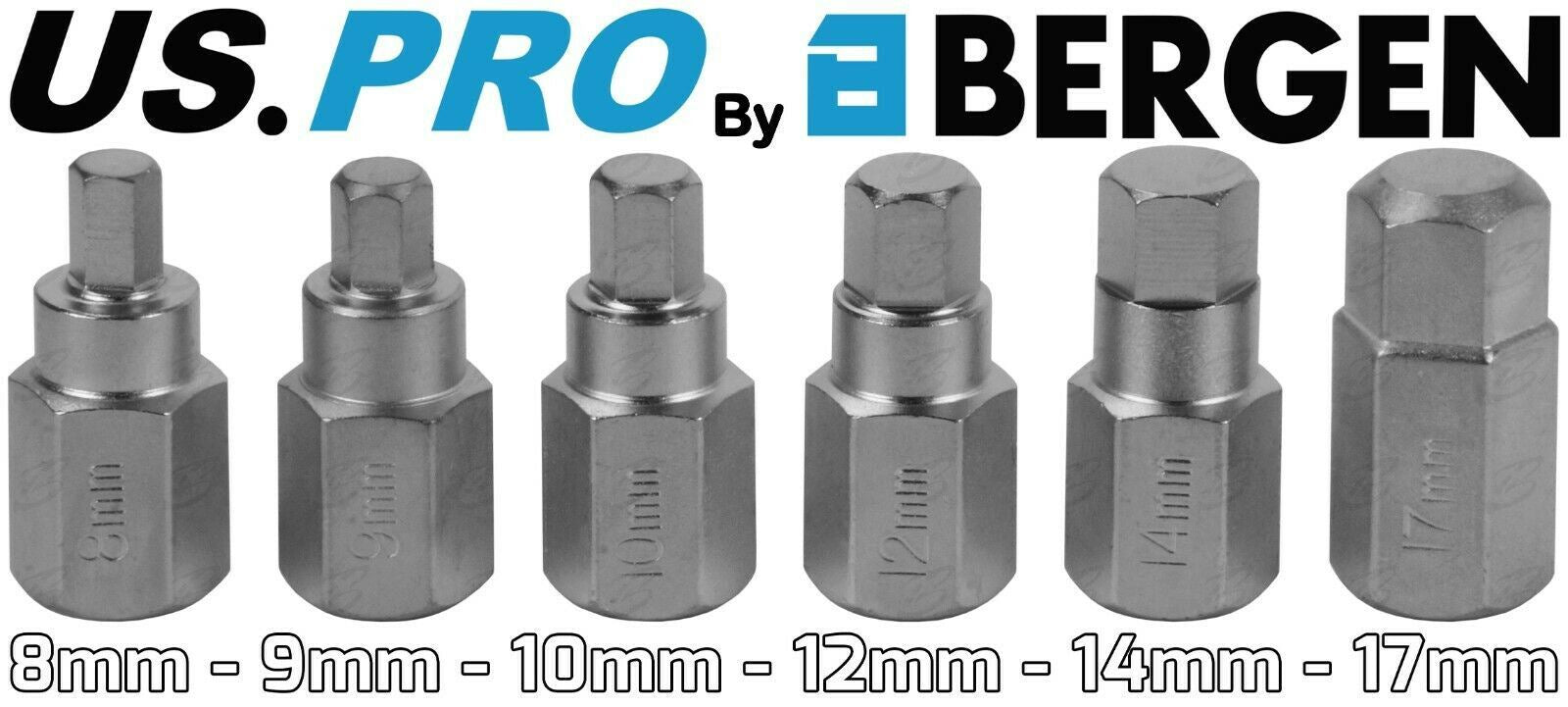 US PRO 12PCS 3/8" DRIVE DRAIN PLUG KEY SET