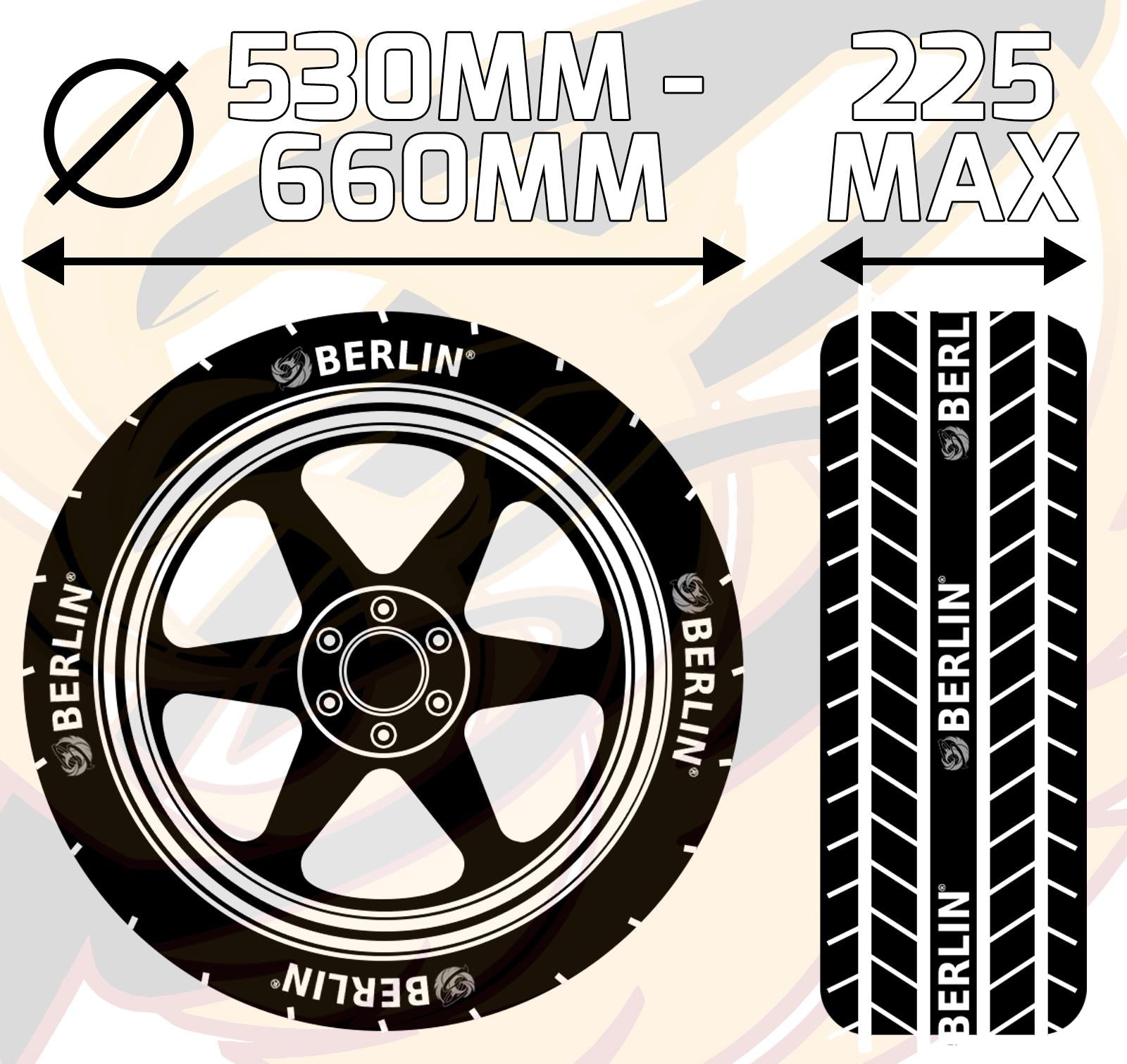 BLUESPOT HEAVY DUTY WHEEL CLAMP