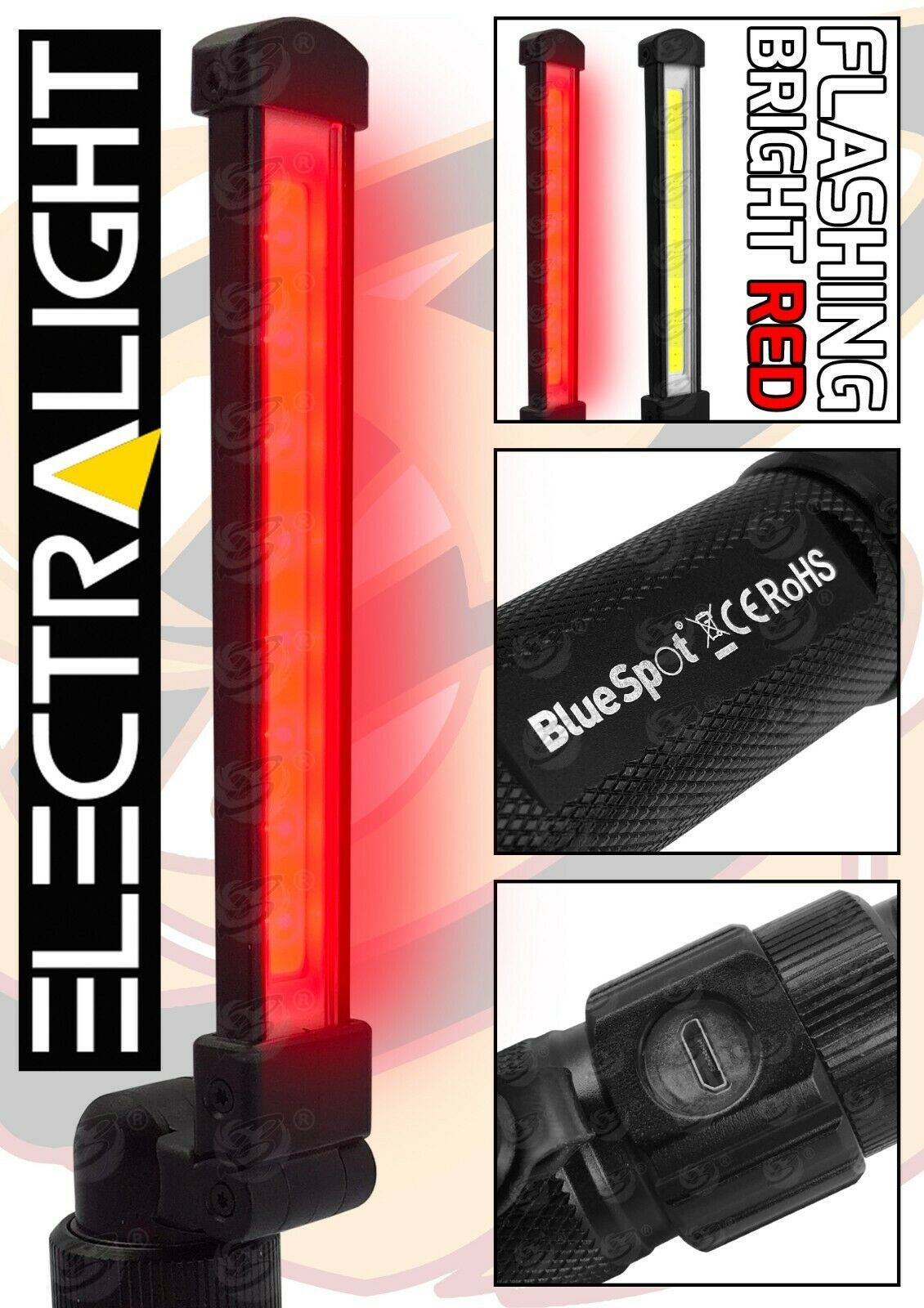 ELECTRALIGHT RECHARGEABLE COB LED WORKLIGHT