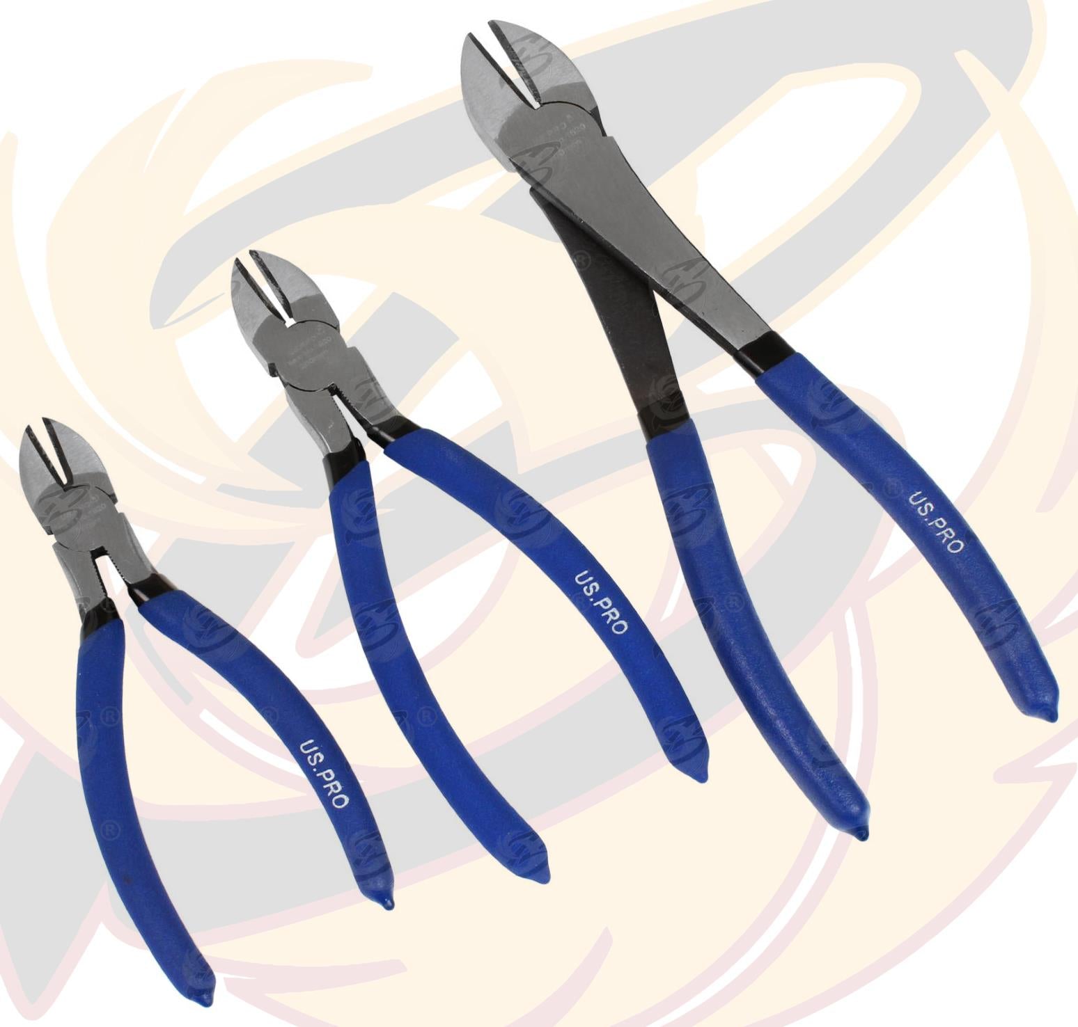 US PRO 3PCS SIDE CUTTING PLIERS