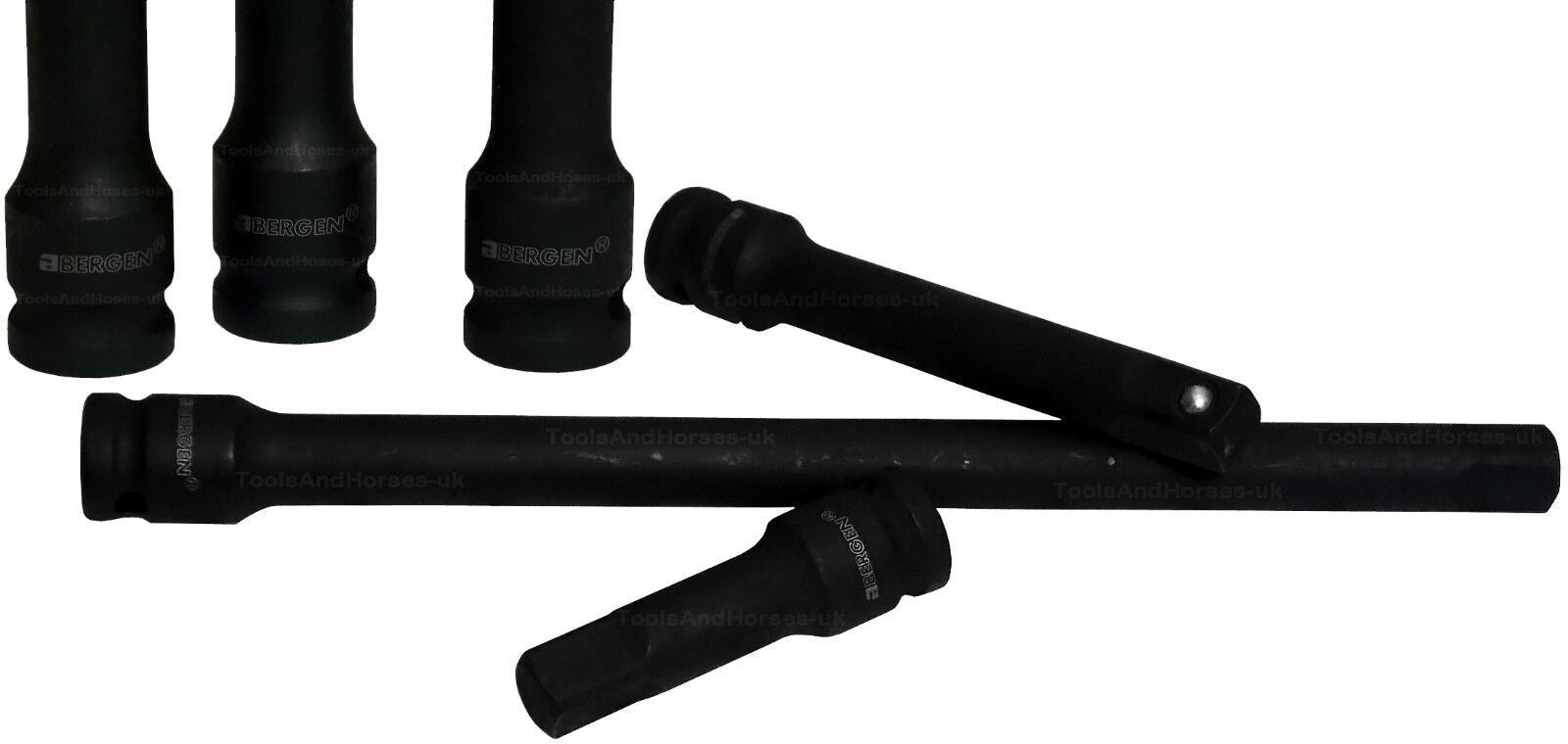 US PRO 19PCS 1/2" DRIVE 6 POINT DEEP IMPACT SOCKETS & EXTENSIONS 10MM - 32MM