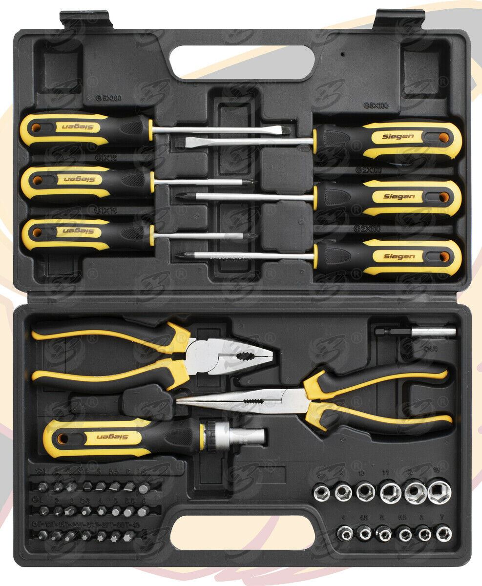 SIEGEN 45PCS 1/4" DRIVE TOOL KIT