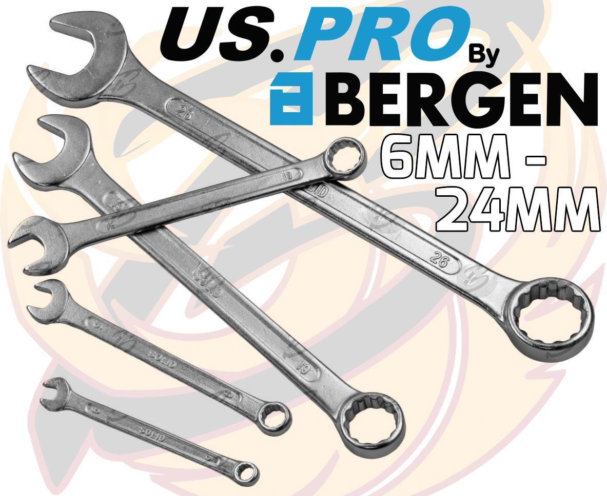 US PRO 14PCS COMBINATION SPANNER SET 6MM - 26MM