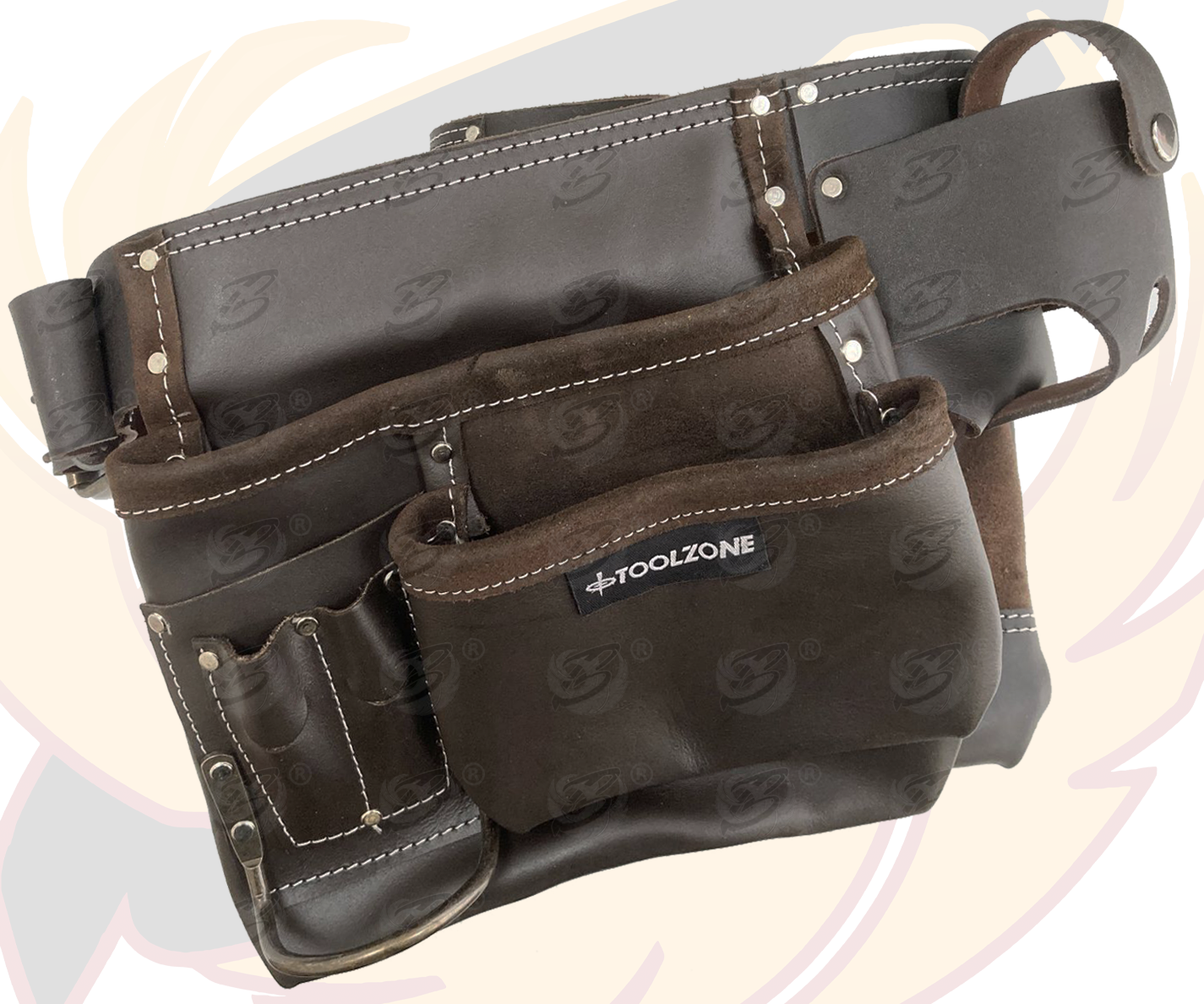Toolzone Double Leather Work Belt ( TB070 )