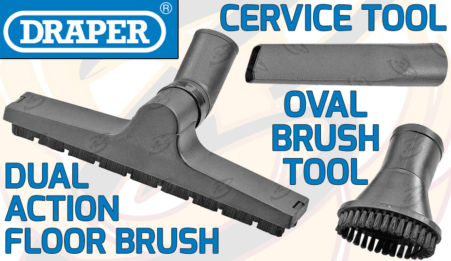 DRAPER WET AND DRY VACUUM CLEANER 15L 1250W / 230V WATER DIRT CARPET WASHER