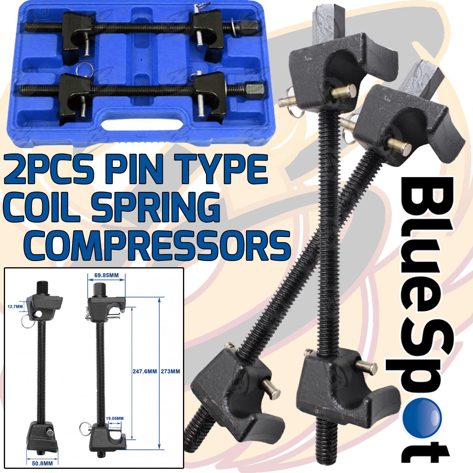 BLUESPOT 2PCS COIL SPRING COMPRESSORS WITH LOCKING PIN