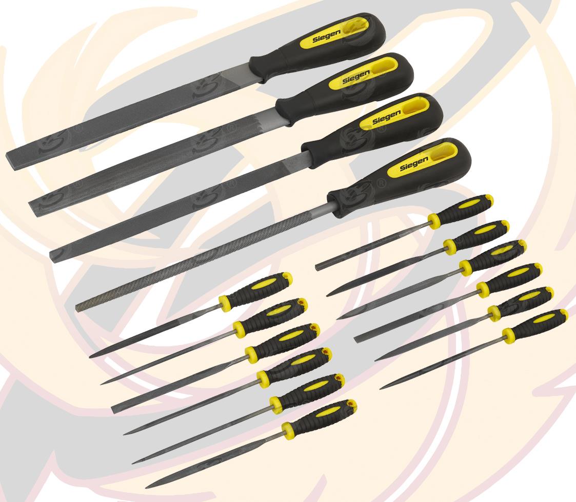 SIEGEN 16PCS FILE & NEEDLE SET