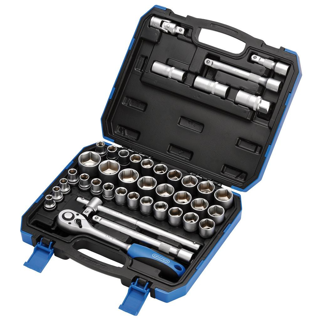 Draper 41 Piece 1/2" Drive Metric & AF Socket Set 82136