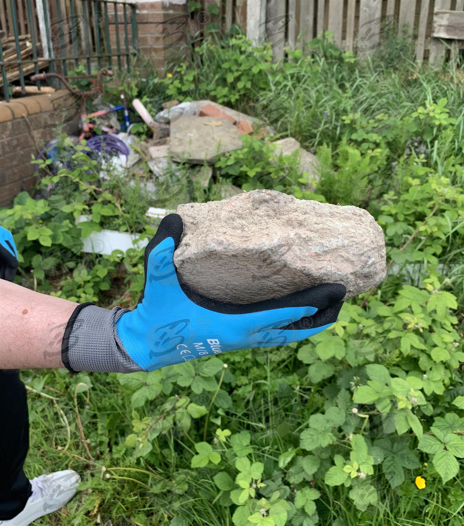 BLUESPOT LATEX WATER RESISTANT WORK GLOVES ( x 12 PAIRS ) ( XXL )