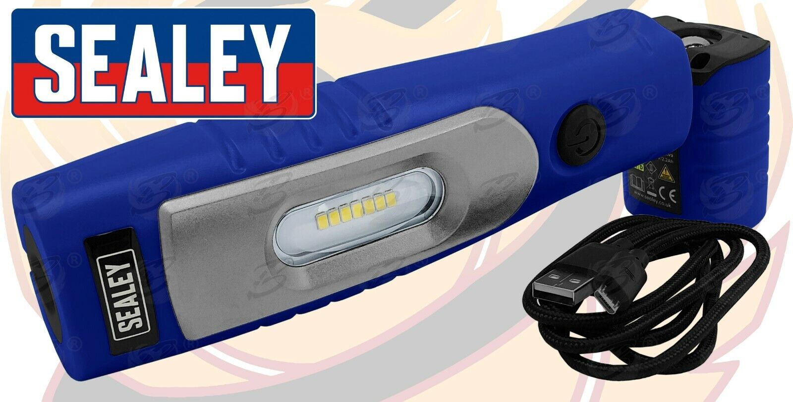 Sealey Rechargeable Smd Led Li - Ion Work Light ( Blue ) LED3602B