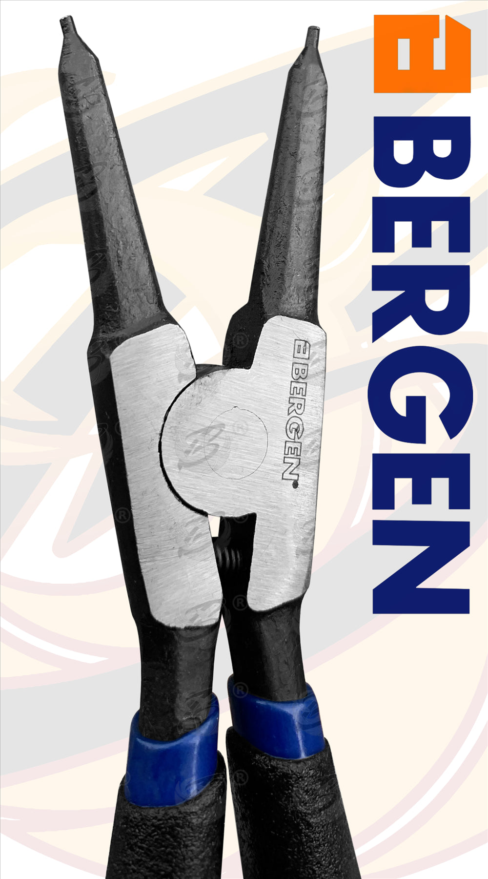 BERGEN 4PCS 7" CIRCLIP PLIER SET