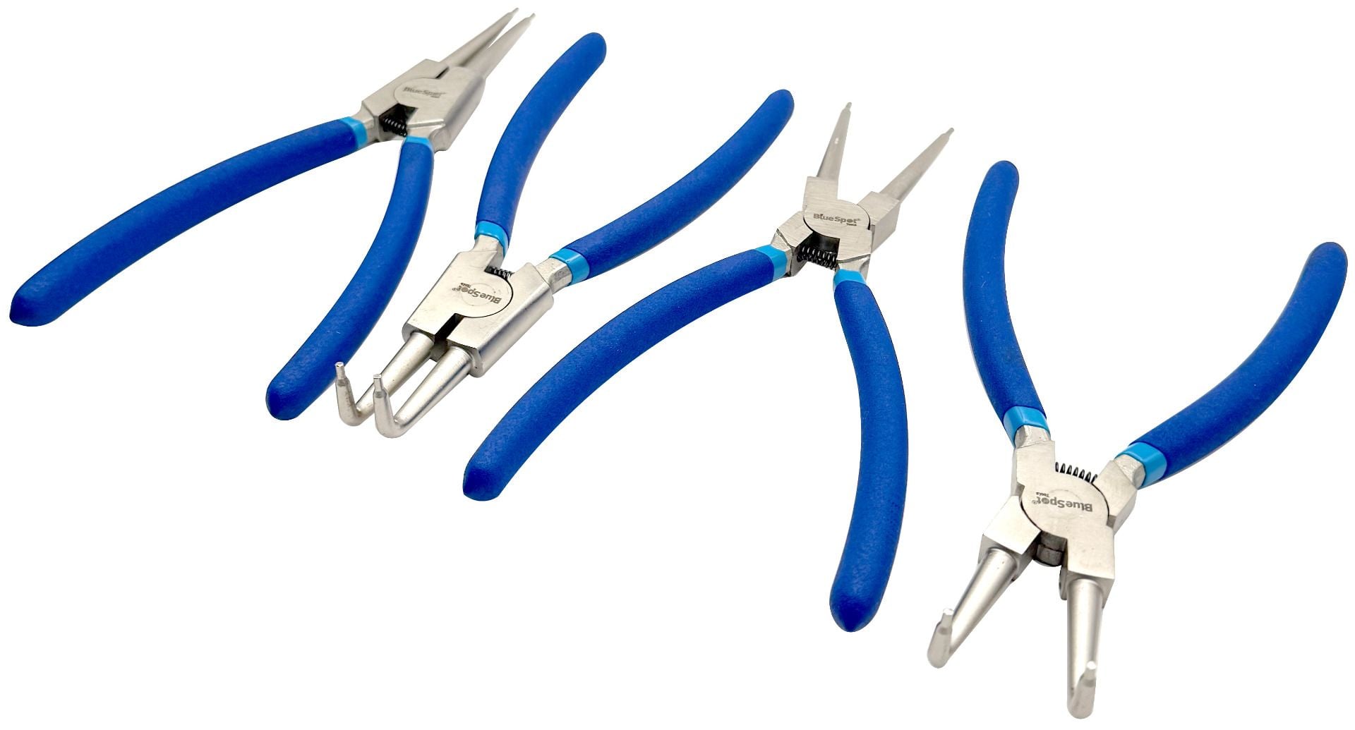 BlueSpot 4 Piece 225mm (9") Circlip Plier Set With A Manufacturers LifeTime Guarantee 08707