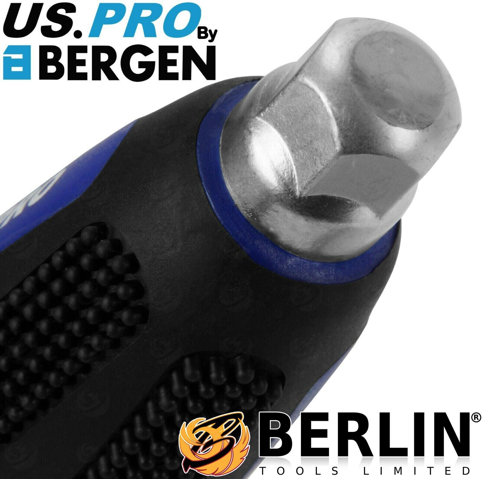 US Pro 12 Piece Magnetic Go Through Screwdriver Set ( Slotted - PHillips ) 1610