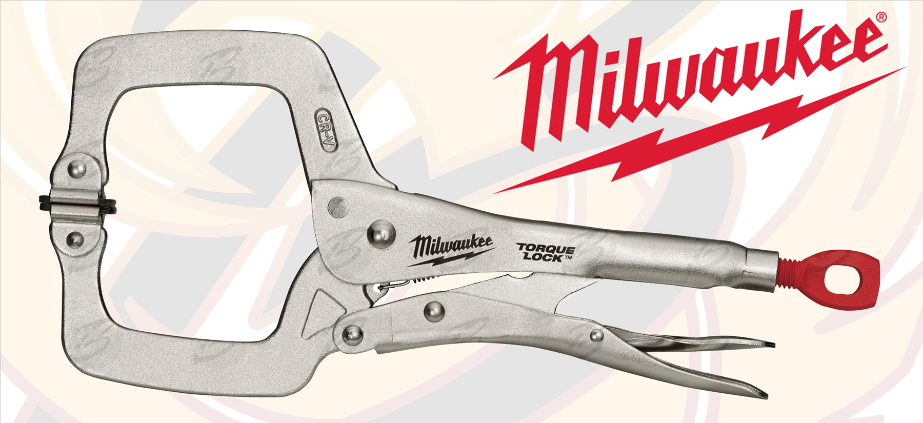 MILWAUKEE 11" SWIVEL JAW TORQUE LOCK "C" CLAMP LOCKING PLIERS