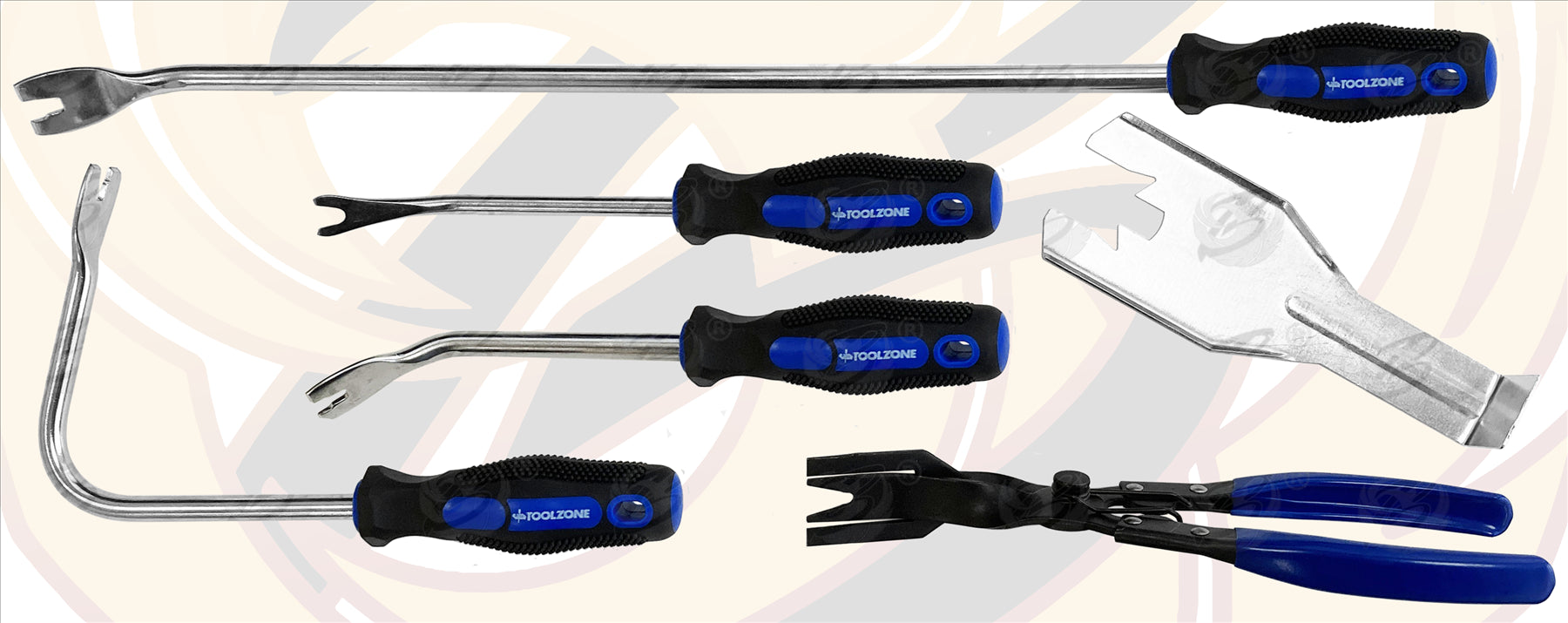 TOOLZONE 6PCS DOOR PANEL & TRIM REMOVER