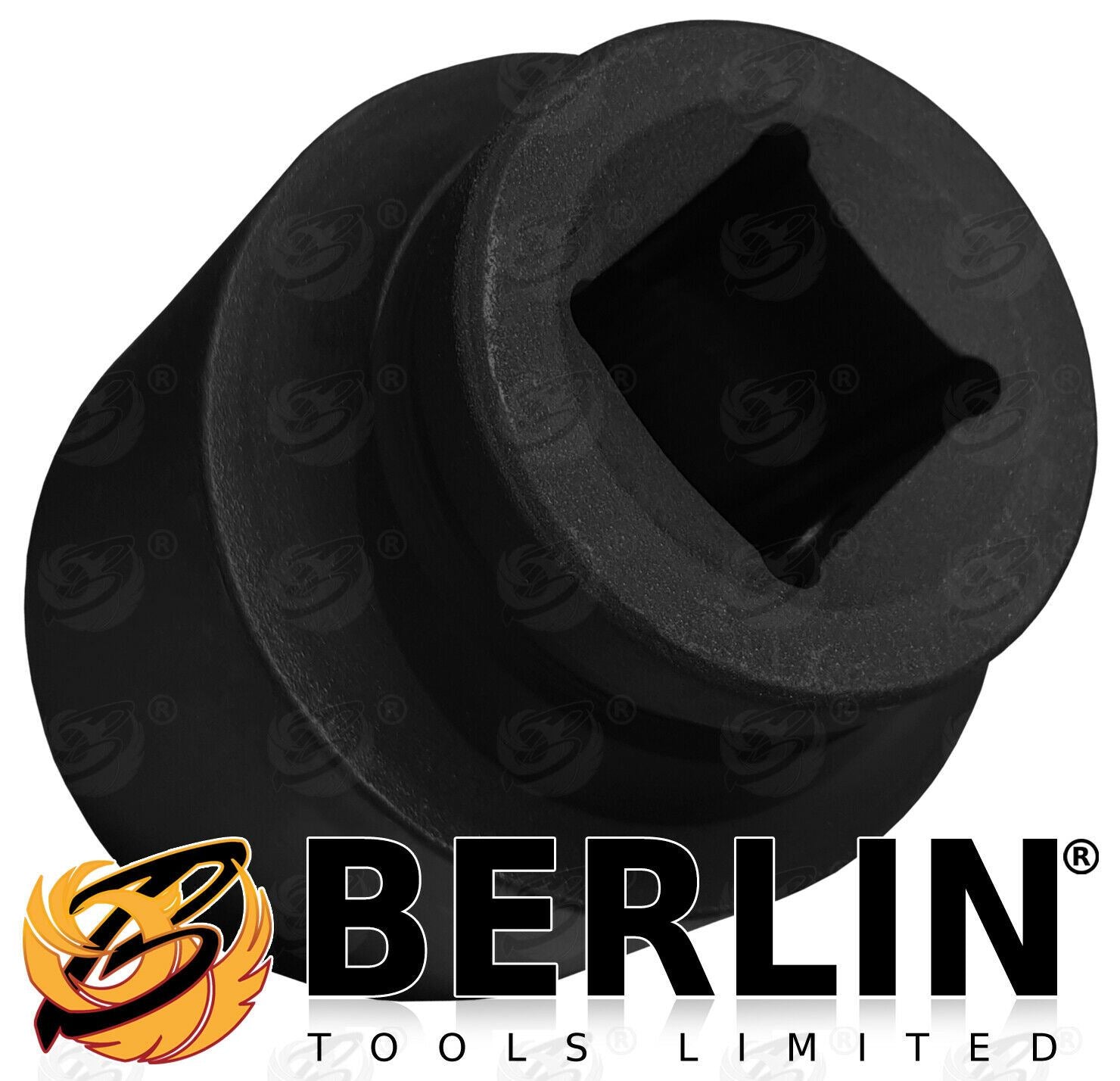 BERLIN 10PCS 1" DRIVE 6 POINT DEEP IMPACT SOCKETS 22MM - 50MM