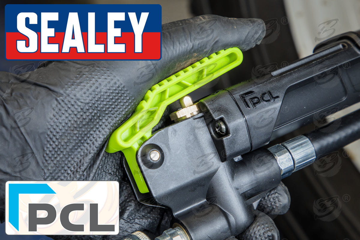 SEALEY PCL AIRLITE ECO TYRE INFLATOR WITH TWIN HOLD-ON CONNECTORS 0 - 140PSI