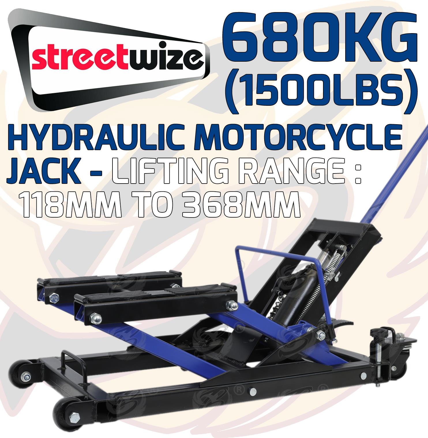 STREETWIZE 680KG HYDRAULIC MOTORBIKE JACK