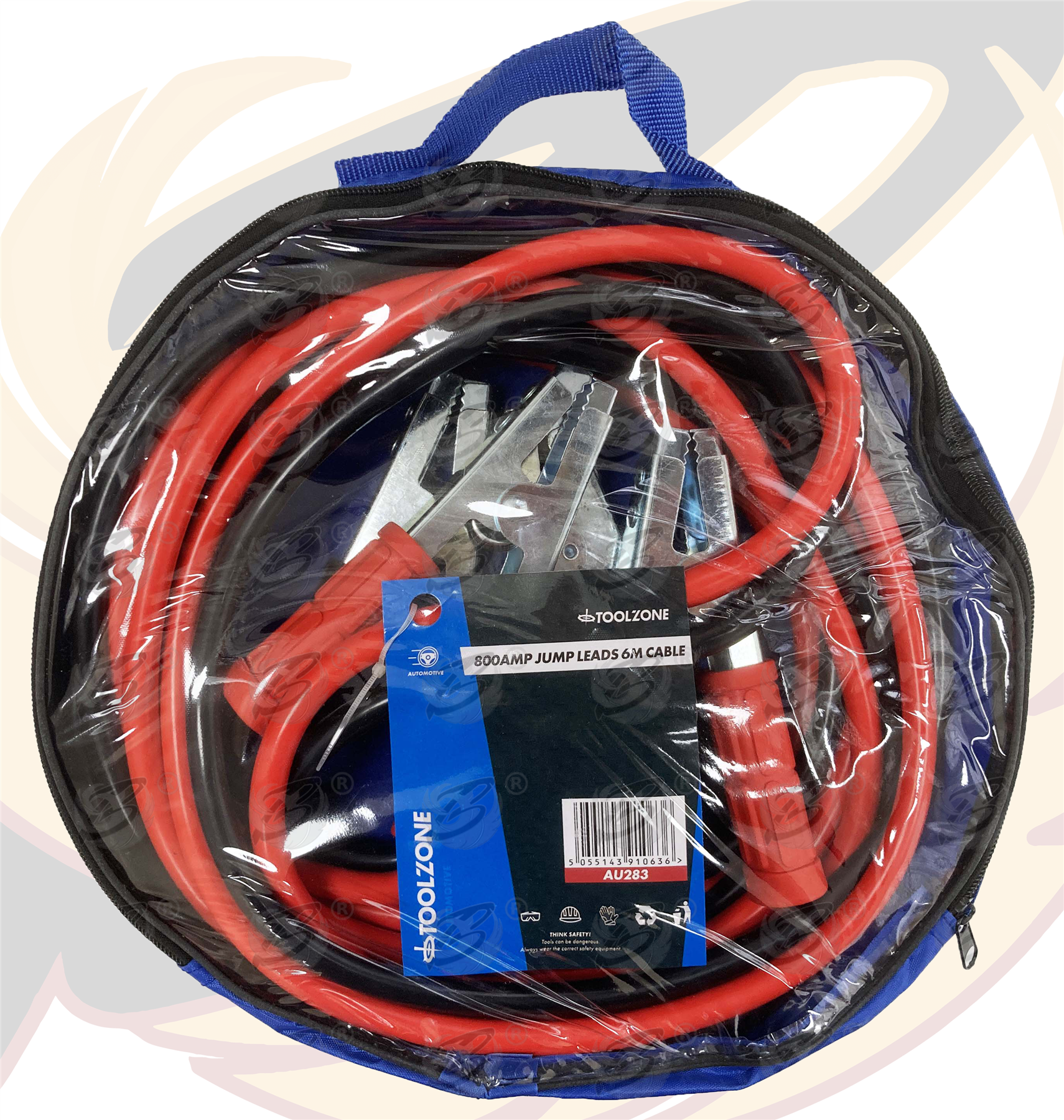 Toolzone 800Amp 6 Metre Heavy Duty Jump Leads ( AU283 )