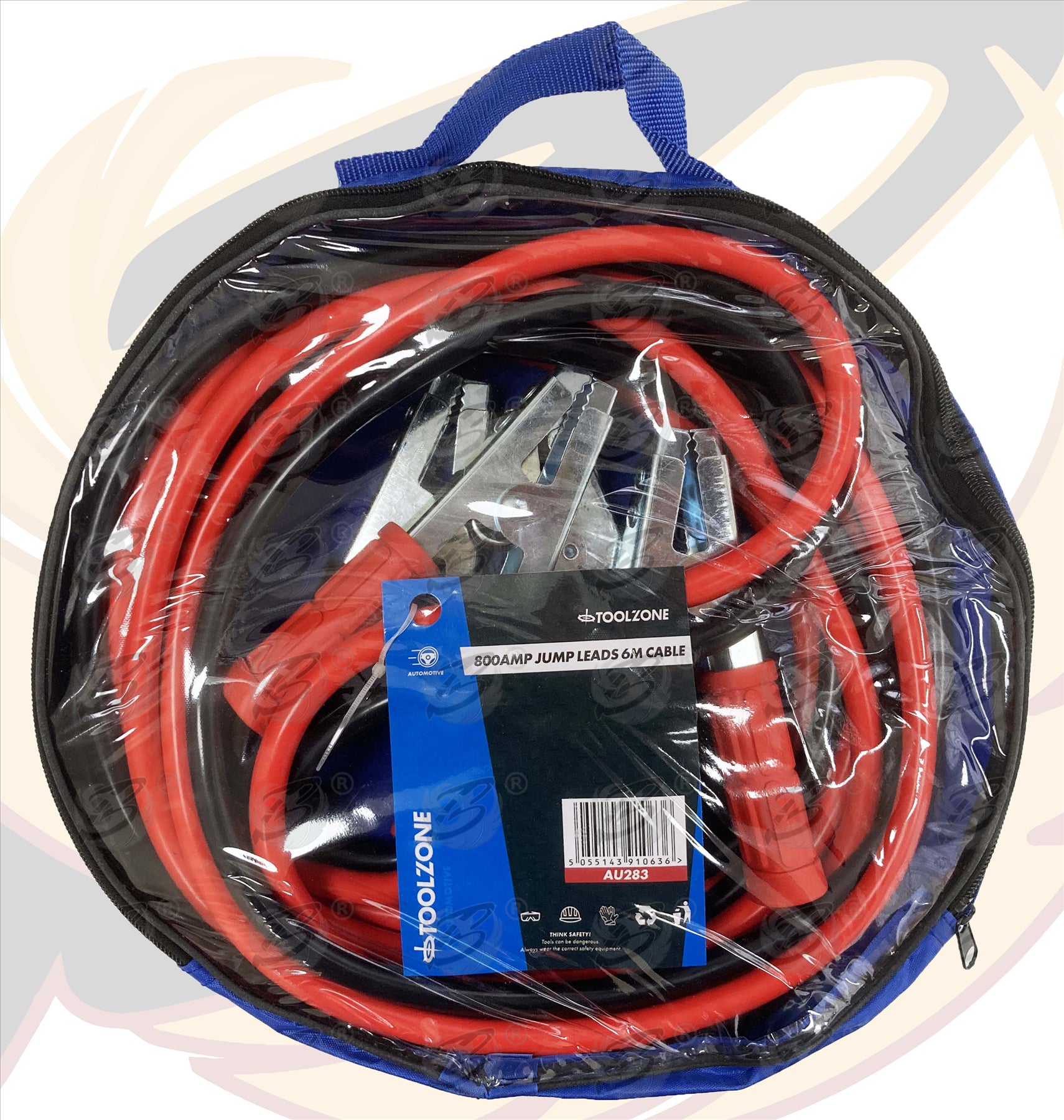TOOLZONE 800AMP 6 METRE HEAVY DUTY JUMP LEADS