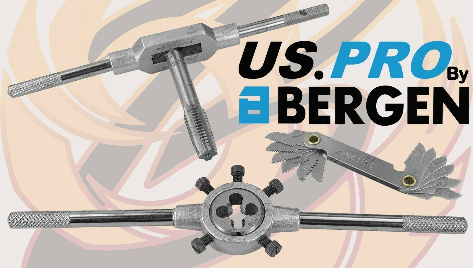 US PRO 32PCS METRIC TAP & DIE SET M3 - M12