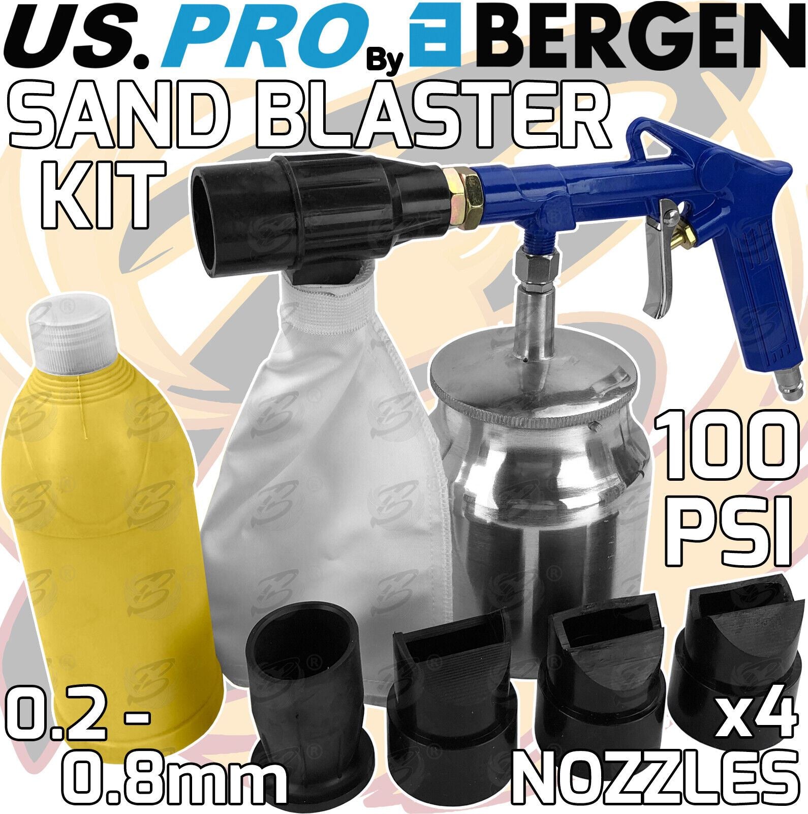 US Pro Air Shot Sand Blaster Kit 8791
