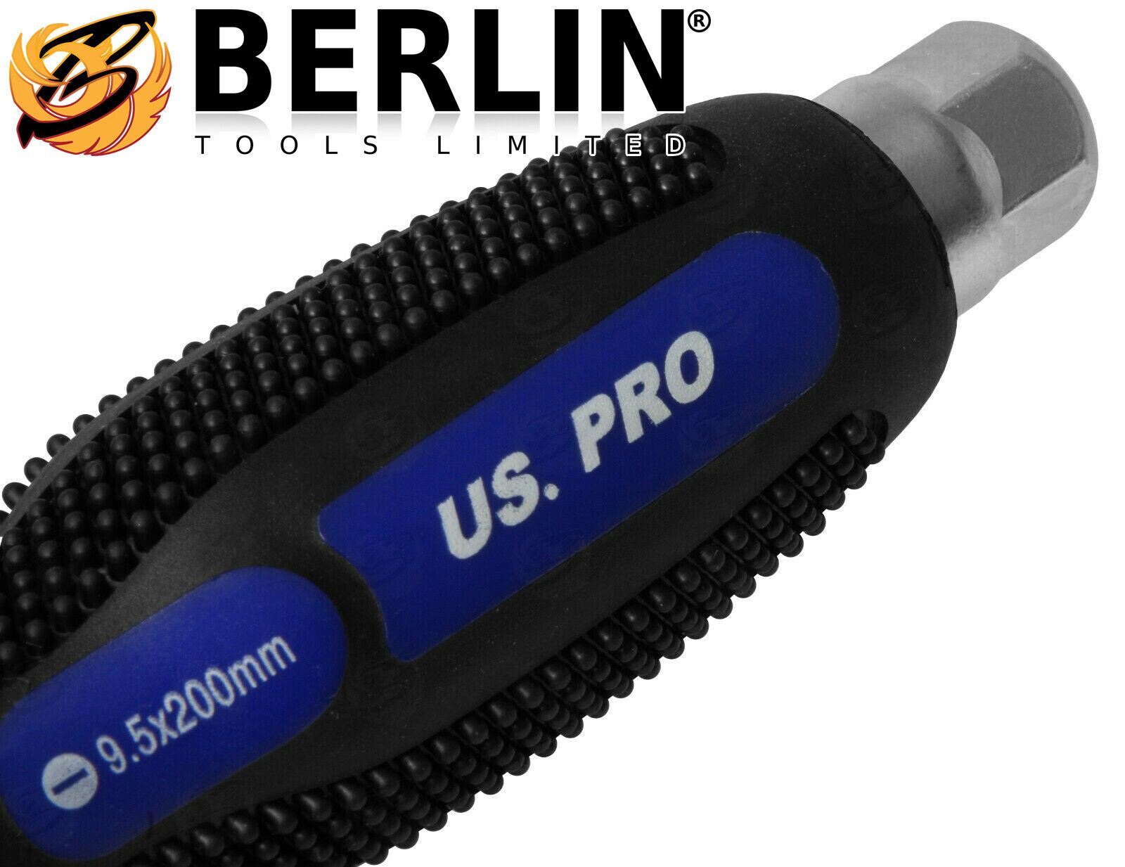 US Pro 12 Piece Magnetic Go Through Screwdriver Set ( Slotted - PHillips ) 1610