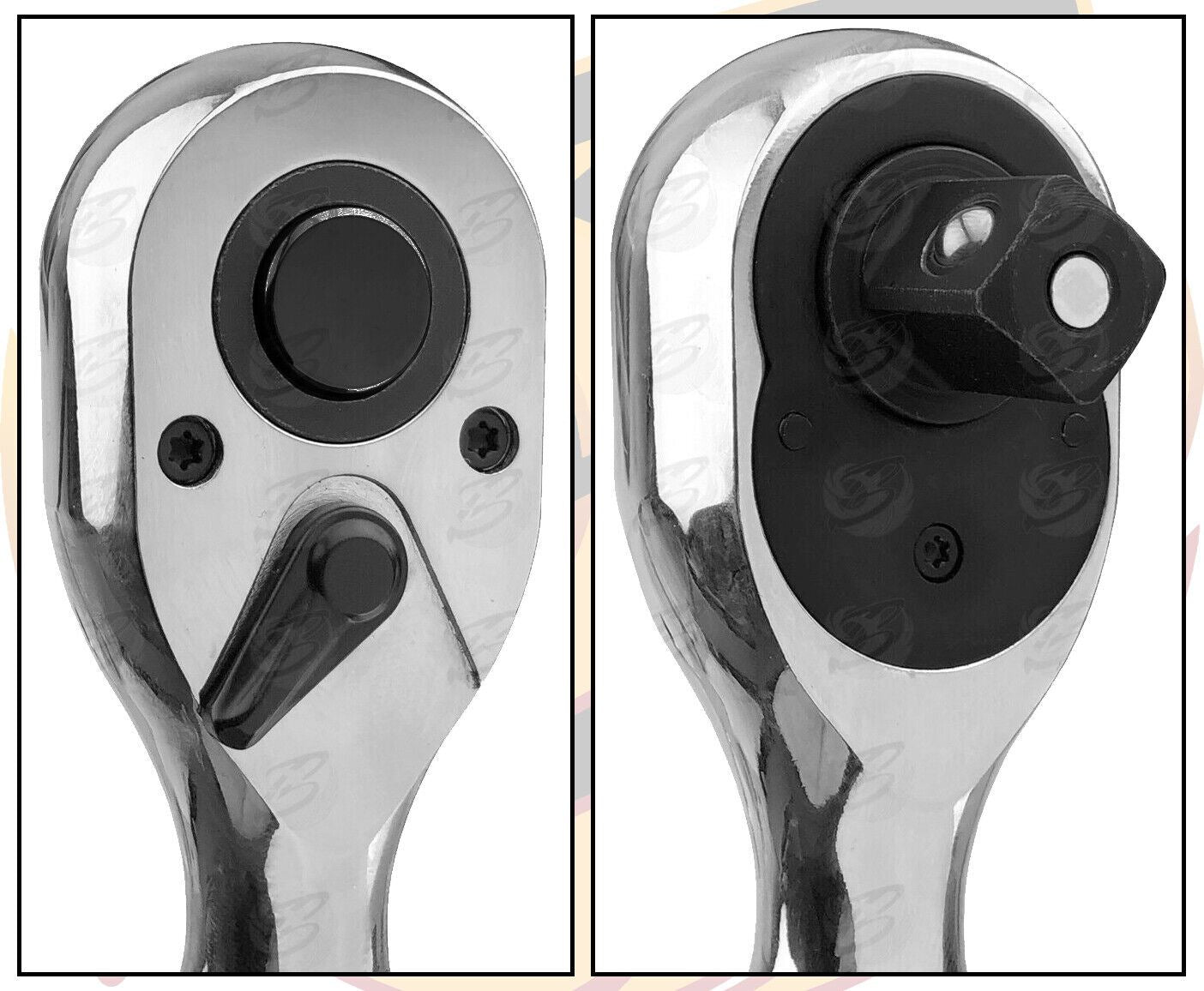 Siegen 3/8" Drive 72 Tooth Extra Long Ratchet Handle S01206