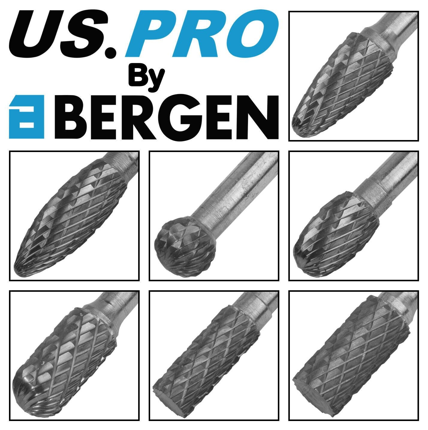 US PRO 7PCS TUNGSTEN CARBIDE BURR SET