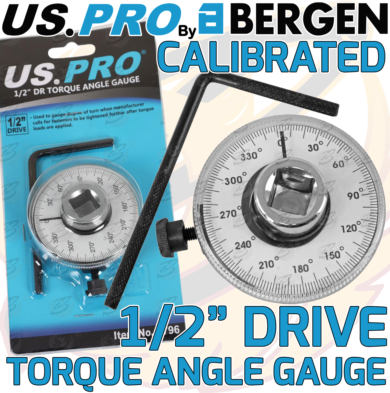 US Pro 1/2" Drive Torque Angle Gauge ( 6796 )