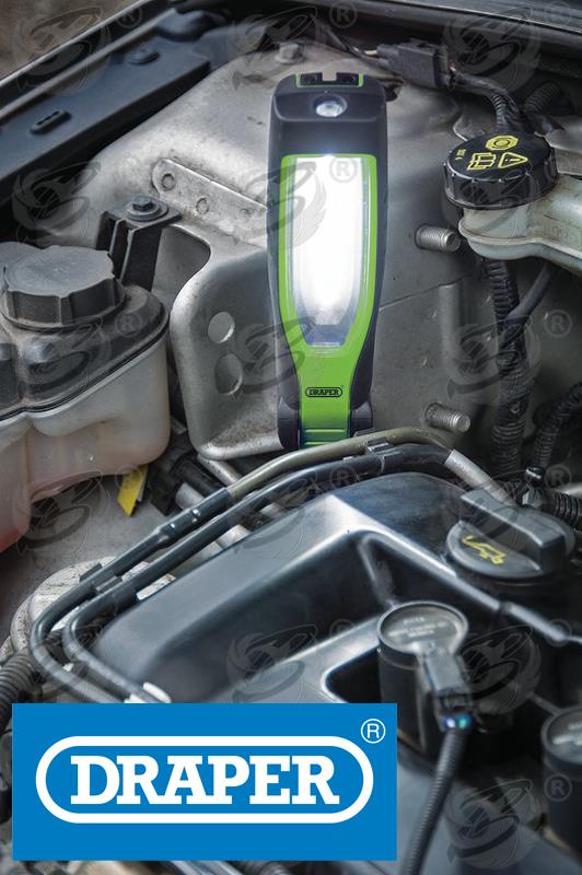 DRAPER RECHARGEABLE SMD LED 7W WORK LIGHT ( GREEN )