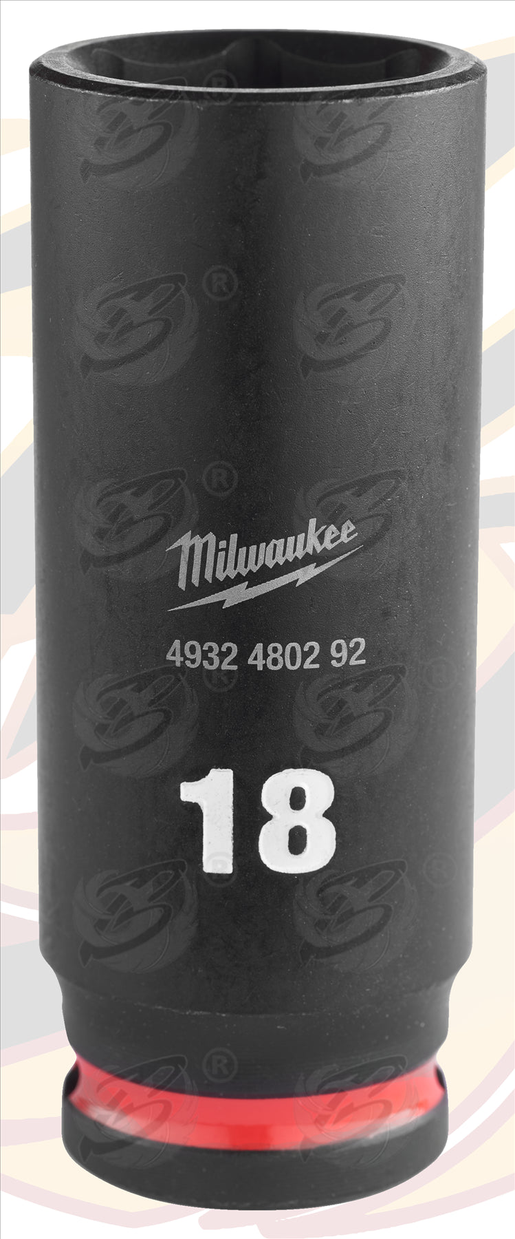 Milwaukee 18mm 3/8" Drive 6 Point Deep Impact Socket ( Single ) ( 4932480292 )
