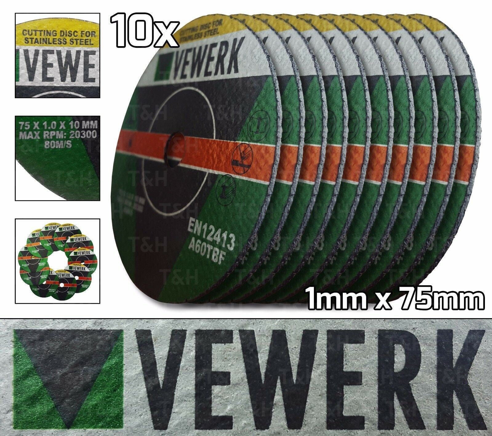 VEWERK 3" x 1MM METAL CUTTING DISC