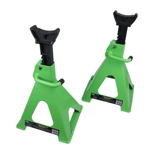 US Pro Pair Of 6 Ton Axle Stands - Ratchet Type 10134