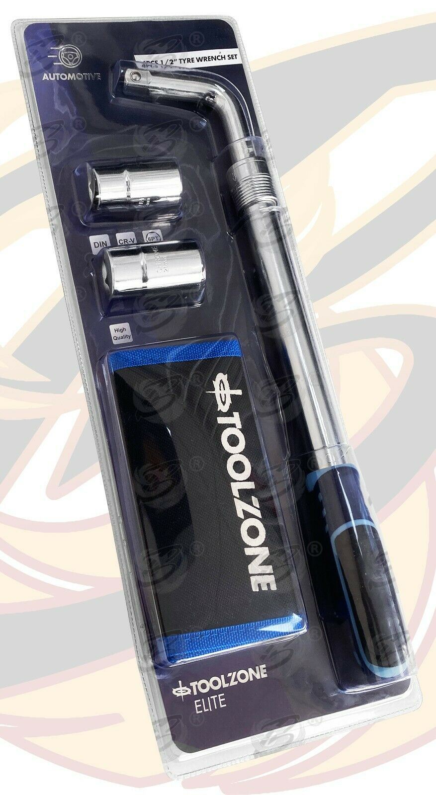 TOOLZONE 1/2" DRIVE EXTENDABLE TYRE WRENCH 17MM - 23MM