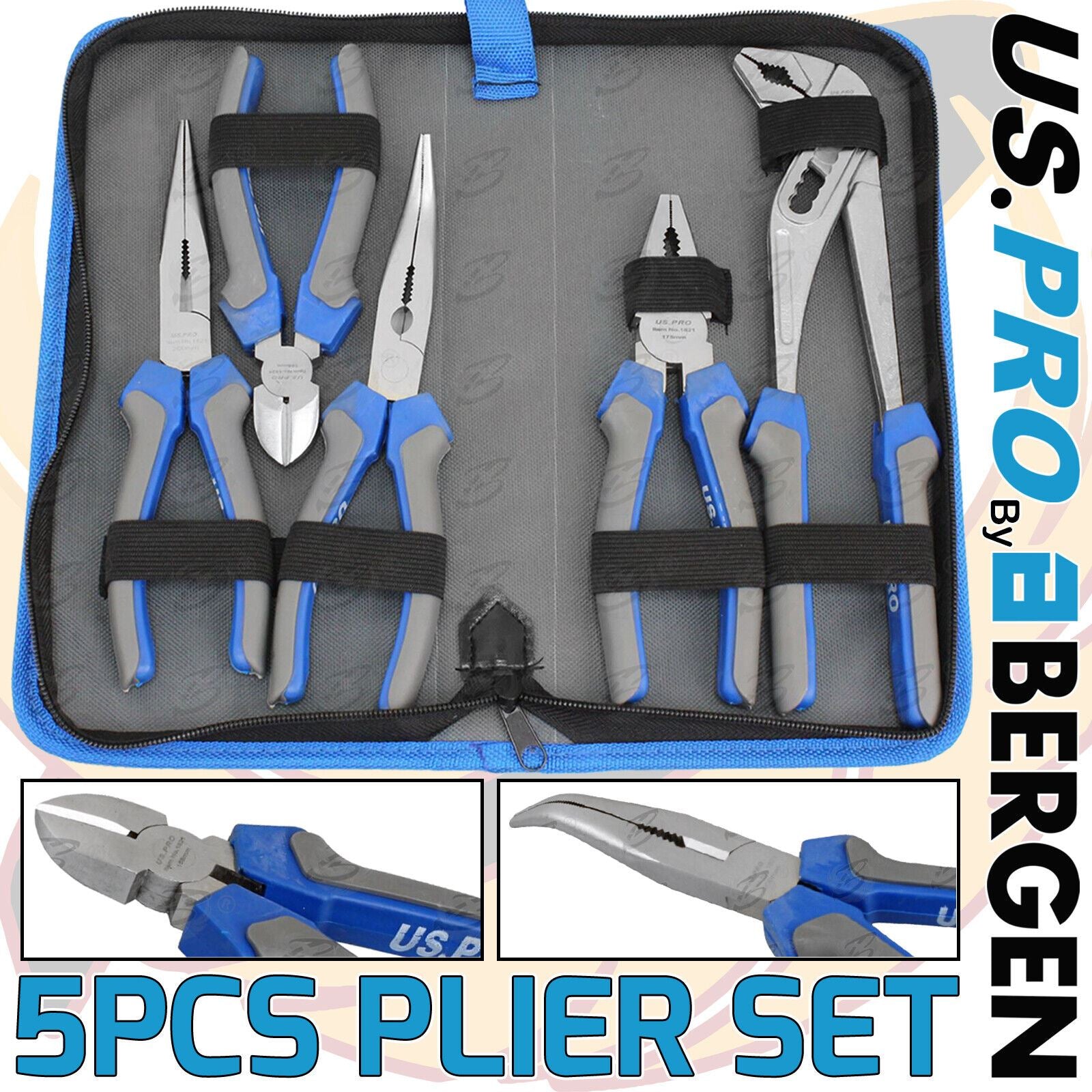 US Pro 5 Piece pliers Set 1821