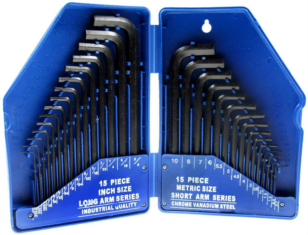 BLUESPOT 30PCS HEX / ALLEN KEY SET 0.7MM - 10MM