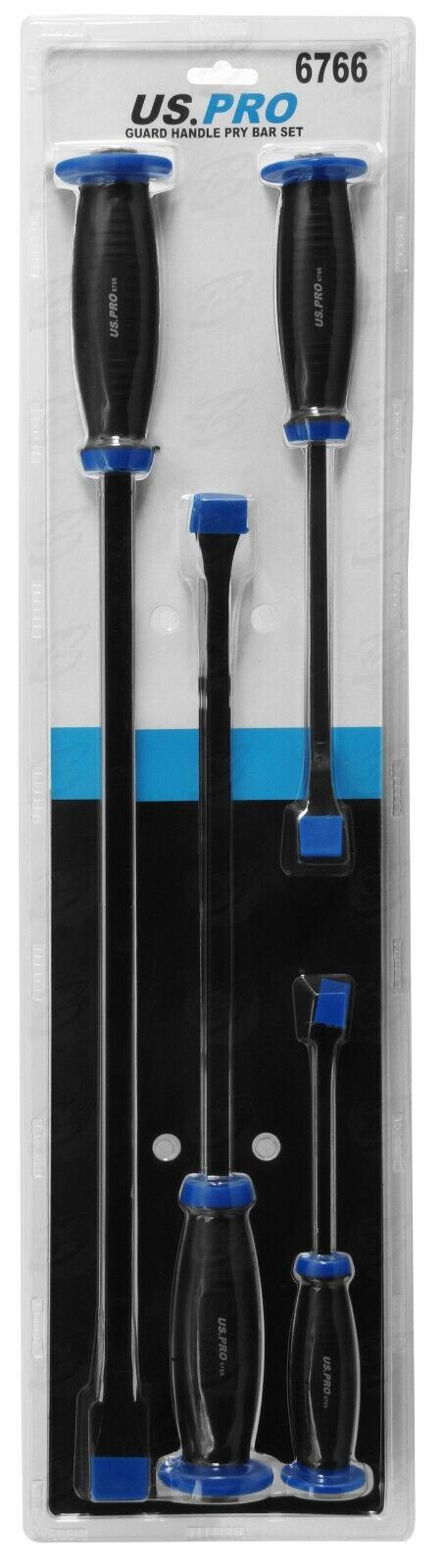 US Pro 4 Piece Pry Bar Set With Protective Guards 6766