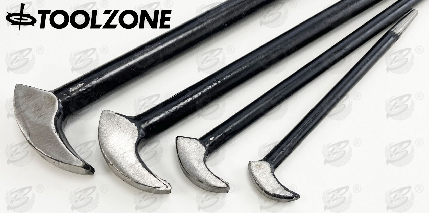 Toolzone 4 Piece Heel & Toe Pry Bars ( Podger Bars ) ( PN087 )
