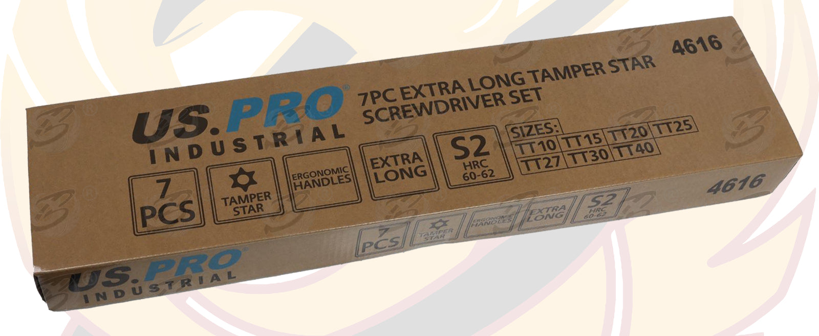 US PRO INDUSTRIAL 7PCS EXTRA LONG MAGNETIC TAMPER PROOF TORX SCREWDRIVERS T10 - T40