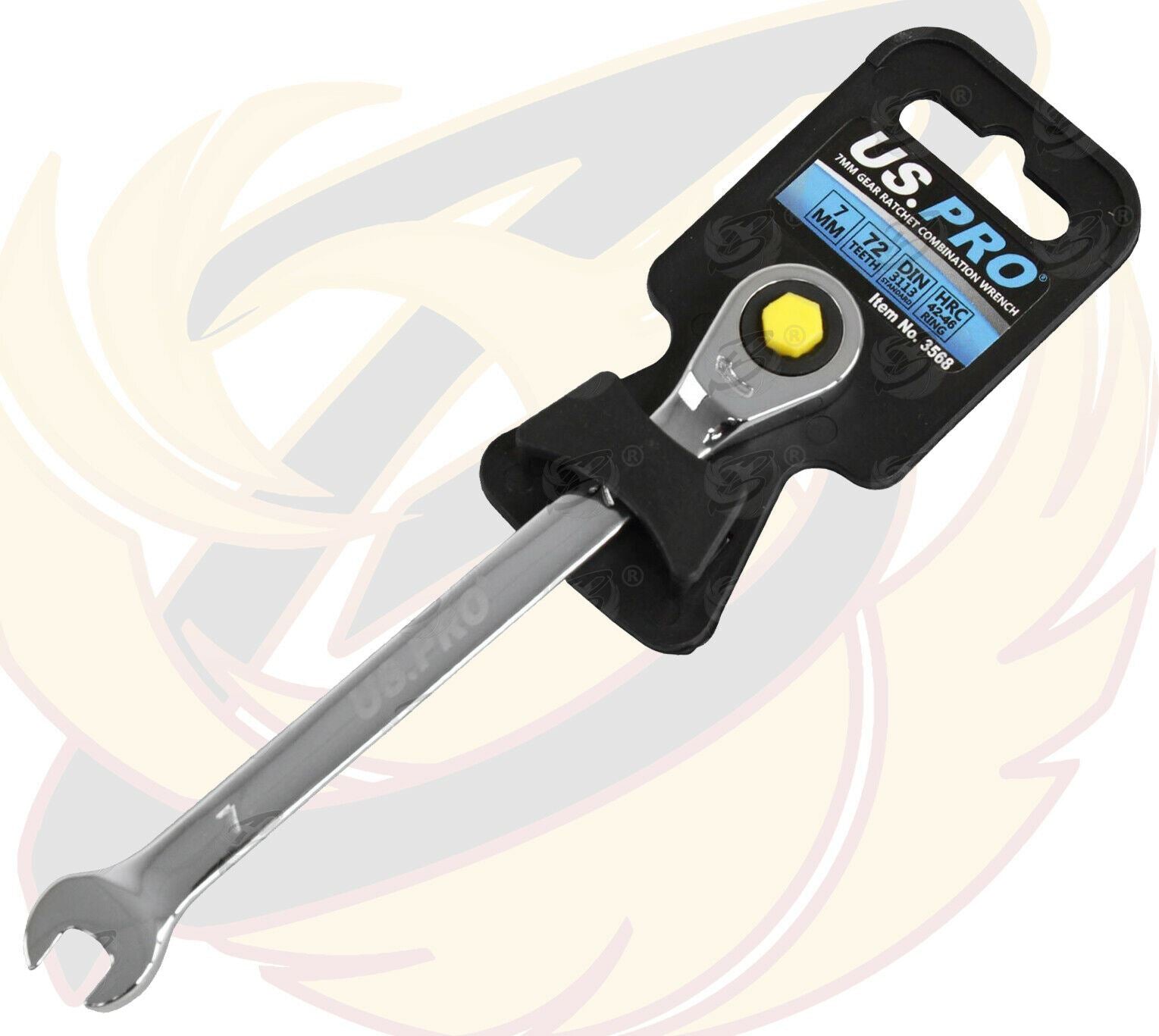 US PRO 7MM 72 TOOTH RATCHET SPANNER