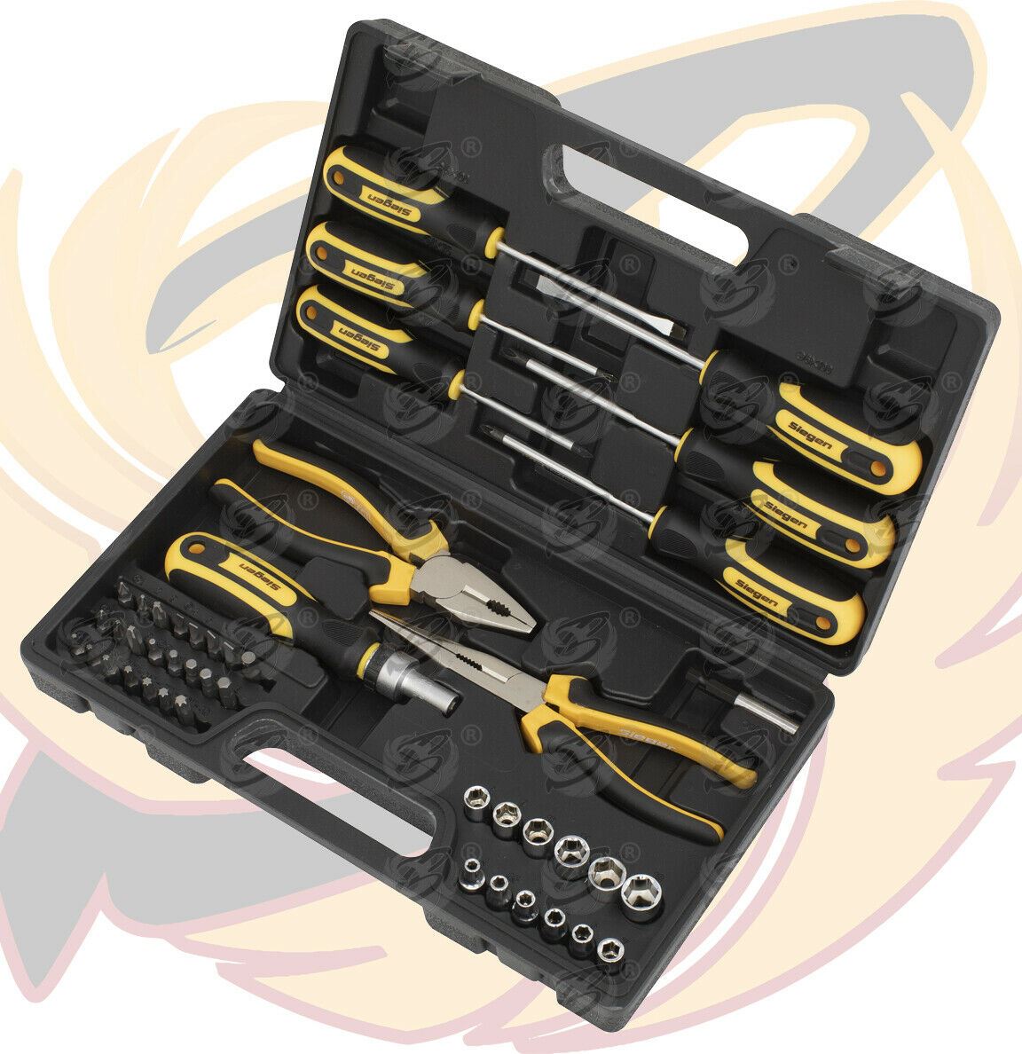 SIEGEN 45PCS 1/4" DRIVE TOOL KIT